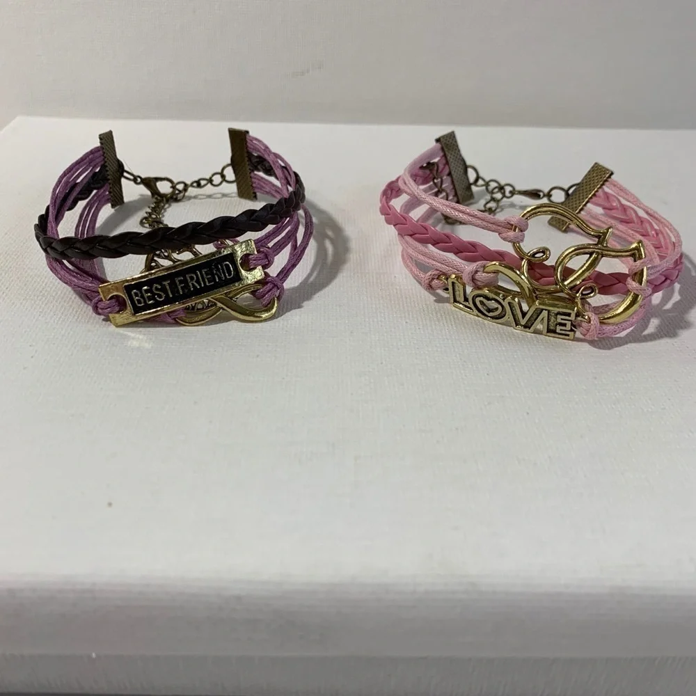 Fun and unique best friends bracelets.